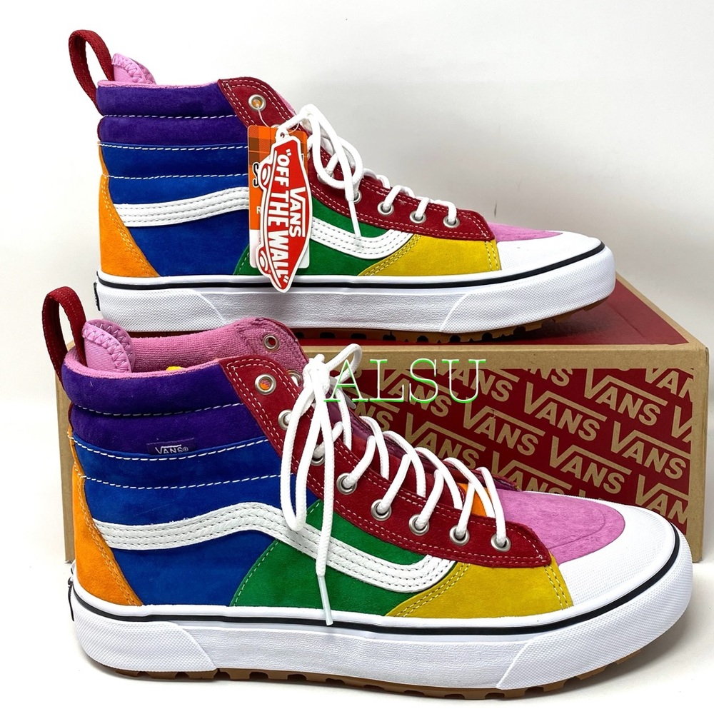 VANS SK8-HI MTE 2.0 DX Suede Rainbow Men’s Boots - Picture 5 of 11